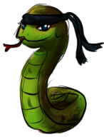 artist:akarimms game:spelunky snake streamer:fred // 233x305 // 57.7KB