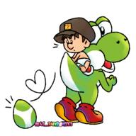 artist:iieat_rainbowsx3 game:yoshi's_island streamer:vinny yoshi // 720x720 // 196.6KB