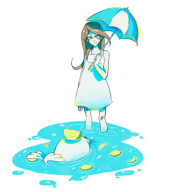 anime artist:duckymonstah seal streamer:limes streamer:umjammerjenny umbrella // 500x561 // 125.5KB