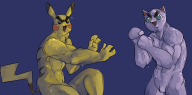 artist:sgtfgt jigglypuff pikachu pokemon streamer:joel tekken // 1764x873 // 719.5KB