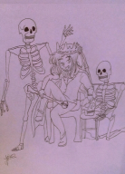 king skeleton spooky streamer:joel vinesauce // 739x1024 // 633.3KB