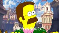 artist:stevensauce nedslanders simpsons streamer:vinny // 622x350 // 468.2KB