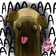 artist:tashamon corruptions dog game:nintendogs pug streamer:vinny // 500x500 // 291.6KB