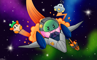 artist:8bitbeetle game:kirby_planet_robobot game:star_fox_64 streamer:vinny // 1280x800 // 1.1MB