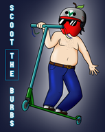 apple apple_dave artist:crymsonwrench rad scoot_the_burbs scooter streamer:vinny // 730x915 // 346.2KB
