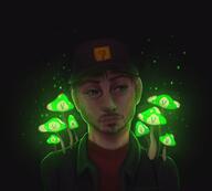 artist:aandrawmeda glow mushroom streamer:vinny // 1539x1387 // 214.4KB