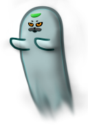 artist:detectiveagent cute ghost spooky streamer:limes // 1200x1800 // 829.5KB
