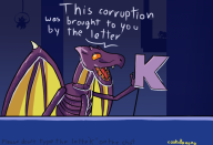 artist:cookubanana corruptions game:super_metroid ridley streamer:vinny // 820x562 // 1.8MB