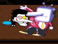 Deltarune Spamton artist:FuraPoggers game:deltarune game:mario_paint streamer:joel tenna // 542x414 // 19.1KB