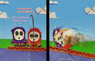 artist:Cryomancer game:Yoshi's_Crafted_World poochy shy_guy streamer:vinny // 1795x1157 // 577.6KB