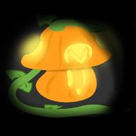 Halloween artist:sheikahsan pumpkin streamer:vinny vinesauce vineshroom // 700x700 // 171.4KB