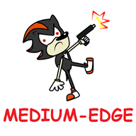 artist:jomaro222 edge gun shadow_the_hedgehog streamer:joel // 512x512 // 50.8KB