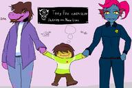Kris artist:fisman game:deltarune streamer:joel susie undyne // 1080x720 // 318.1KB