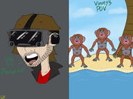 artist:GoldenNewt monkey streamer:vinny vr // 1600x1200 // 766.7KB