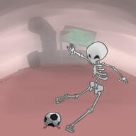 artist:robutt_fanaticism game:what_the_golf? skeleton streamer:vinny // 1280x1280 // 446.1KB