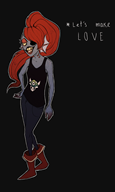artist:sprouteeh game:undertale streamer:joel sushi undyne // 959x1592 // 1.3MB