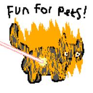 artist:potajoe cat fire pixel_art streamer:joel wish // 1024x1024 // 32.0KB