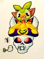 Halloween artist:princeplaguez grookey streamer:joel // 886x1200 // 1.8MB