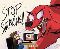 artist:FunkiBeast clifford_the_big_red_dog game:clifford_the_big_red_dog_reading streamer:joel vargskelethor // 1160x952 // 399.2KB