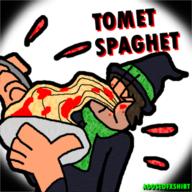 Spaghet Tomet artist:ADoseOfXShirt game:miitopia sauce spaghetti streamer:vinny tomato // 500x500 // 410.3KB