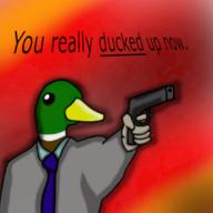 artist:agasmegnon duck game:3d_movie_maker gun streamer:joel // 1080x1080 // 592.7KB