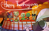 artist:shuulace coco drake gala game:animal_crossing scoot streamer:vinny thanksgiving // 2436x1570 // 1.1MB
