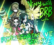 aerith artist:BrokenSketch barret brb cloud game:final_fantasy_vii_remake streamer:vinny tifa // 2000x1649 // 3.2MB
