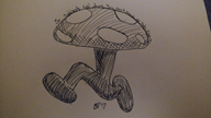 artist:lunarfuror game:earthbound mushroom ramblin_mushroom traditional vineshroom // 2000x1125 // 436.5KB