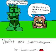 artist:Luigimobile game:minecraft streamer:umjammerjenny streamer:vinny // 692x694 // 27.1KB