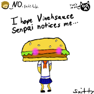 artist:smittymcgrotsmeat game:tomodachi_life hamburger notice_me senpai streamer:vinny // 800x800 // 127.6KB