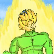artist:pktgrillao dragon_ball dragon_ball_z fren streamer:joel super_saiyan vargFren // 704x703 // 233.8KB