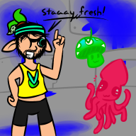 artist:delifresh game:splatoon squid streamer:vinny vineshroom // 1200x1200 // 447.8KB