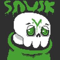 artist:Octotron2000 pixel_art skeleton skull snusk streamer:joel // 300x300 // 6.9KB