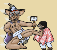 artist:susieq dr._pepper_chan honorable_anal_sake pixel_art streamer:joel way_of_the_samurai // 512x448 // 29.3KB
