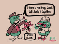 artist:SCREENY game:animal_crossing_new_horizons red_frog scoot streamer:vinny // 960x720 // 140.1KB