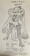 artist:catriona game:pokemon_moon sketch streamer:vinny traditional // 1148x2120 // 2.5MB