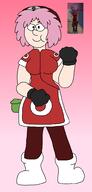 anime artist:critterz11 game:Dreams girl naruto ninja pink sakura streamer:vinny // 948x1988 // 720.9KB