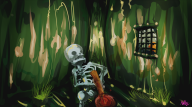 ak47 artist:mottsysauce bone chicken game:skyrim skeleton streamer:joel // 1400x787 // 878.2KB