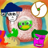 Yer_Baby artist:Majestur game:suchart luigi morph_ball samus_aran scoot shrimp_vendor streamer:vinny // 800x800 // 603.0KB