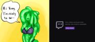 artist:mud banned champ game:ai_dungeon slime_girl streamer:vinny // 2500x1105 // 1.1MB