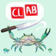 artist:cryptidkitten game:Fight_Crab knife streamer:vinny // 1200x1200 // 760.6KB