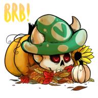 Halloween artist:lgbt_rex autumn brb pumpkin streamer:joel vineshroom // 2000x2000 // 2.8MB