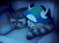artist:rusavia raccoon sleep streamer:joel vargshroom // 1500x1099 // 961.1KB