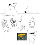 artist:Crunkerton bart_simpson corruptions duck game:the_simpsons_hit_and_run homer_simpson luigi mario streamer:vinny yoshi // 990x1102 // 331.0KB