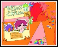 artist:lopchoco bobby brb game:paper_mario_the_origami_king ice_cream streamer:vinny // 1782x1440 // 1.0MB