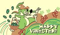artist:SCREENONYMOUS bunny cartoon easter streamer:vinny // 1280x752 // 377.7KB