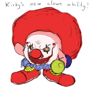 artist:upchuckle clown game:kirby_triple_deluxe kirby // 600x567 // 175.4KB