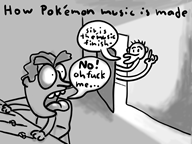 artist:weirdosheep fuck game:pokemon game:pokemon_moon monochrome music streamer:vinny // 850x640 // 194.7KB
