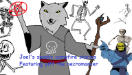 artist:jomaro111 furry game:friday_the_13th photoshop skeleton skeletor streamer:joel // 896x515 // 241.8KB