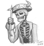 artist:UnderYourCloset crowbar game:half_life skeleton streamer:joel vargskelethor // 2413x2500 // 2.6MB